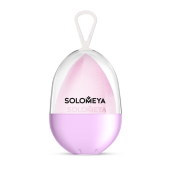 SOLOMEYA Спонж косметический для макияжа со срезом лиловый / Flat End blending sponge, lilac 1 шт, фото 1