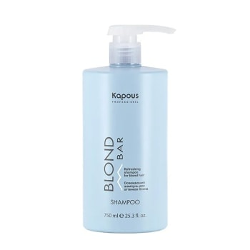 KAPOUS Шампунь освежающий для волос оттенков блонд / Blond Bar 750 мл, фото 1