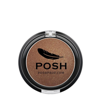 POSH Тени влагостойкие высокопигментированные монохромные мелкодисперсные, № 12 Карамель в золоте 3,5 гр, фото 1