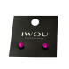 IWOU PROFESSIONAL Серьги гвоздики IWOU фуксия 7мм, фото 2
