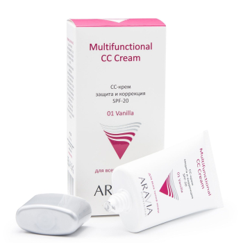 ARAVIA Professional СС-крем защитный SPF-20 / Multifunctional CC Cream, Vanilla 01 50 мл, фото 3
