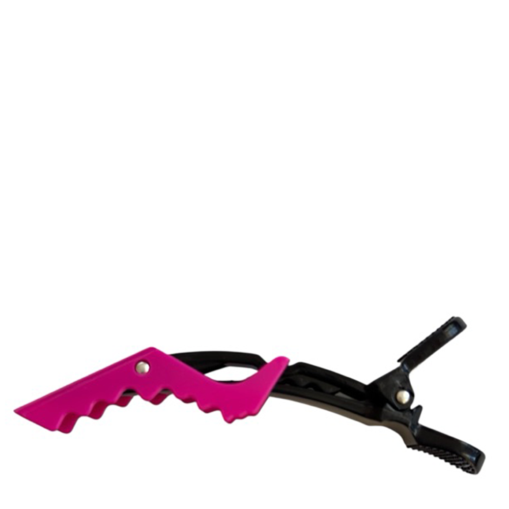 IWOU PROFESSIONAL Зажимы профессиональные для волос (крокодилы), розовые 115мм 10шт/уп, фото 1