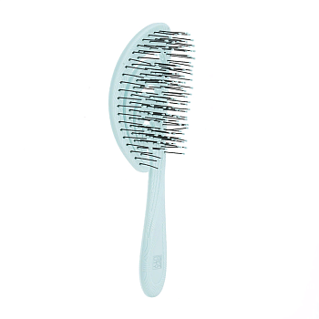 Щетка продувная, с нейлоновым штифтом, форма волна, синяя / Dewal Beauty Ocean wave Blue