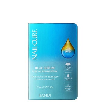BANDI Сыворотка питательная для ногтей Мощь океана / NAIL CURE BLUE SERUM 17 мл, фото 2