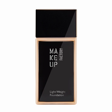 MAKE UP FACTORY Основа тональная, тон 10 светлый ванильный / Light Weight Foundation 30 мл, фото 1