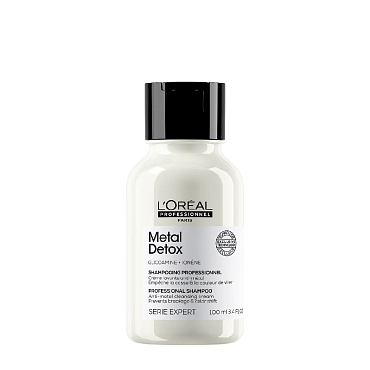 L OREAL PROFESSIONNEL Шампунь для восстановления окрашенных волос / METAL DETOX 100 мл, фото 1
