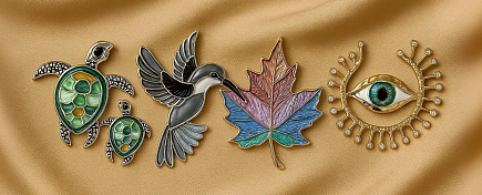 Броши - забытый аксессуар снова в тренде Броши - забытый аксессуар снова в тренде