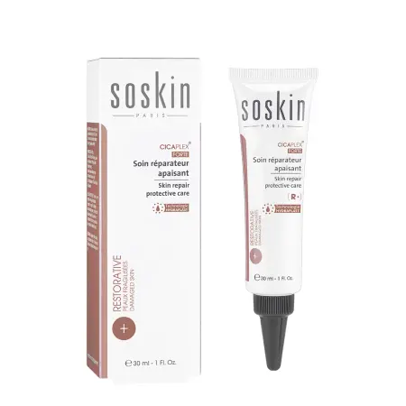 SOSKIN Крем восстанавливающий защитный / R+ Cicaplex Skin repair protective care 30 мл - 2