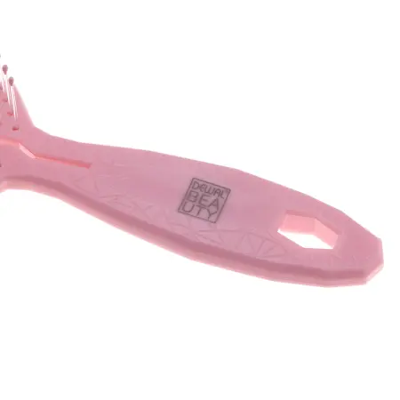 DEWAL BEAUTY Щетка продувная Eco-Friendly айсбег с нейлоновым штифтом, розовая - 4