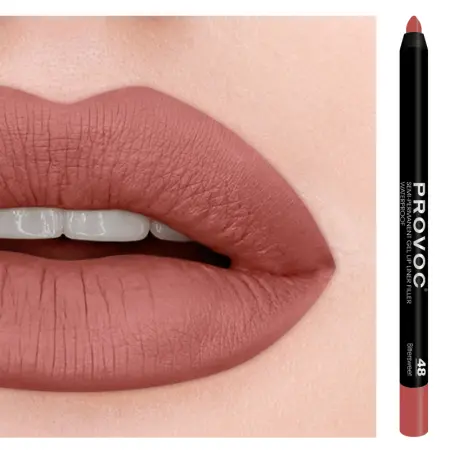 PROVOC Подводка гелевая в карандаше для губ, 48 кораллово-бежевый / Gel Lip Liner Bittersweet - 2