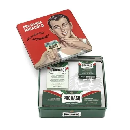 PRORASO Набор для бритья (крем 100 мл, крем 150 мл, бальзам 100 мл) GINO - 1
