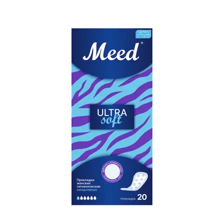 MEED Прокладки женские гигиенические ежедневные ультратонкие СОФТ / Meed 20 шт - 1