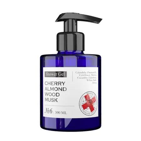 MANIAC GOURMET Гель парфюмированный для душа №6 Вишня, Миндаль, Древесная кора, Мускус 300 мл - 1