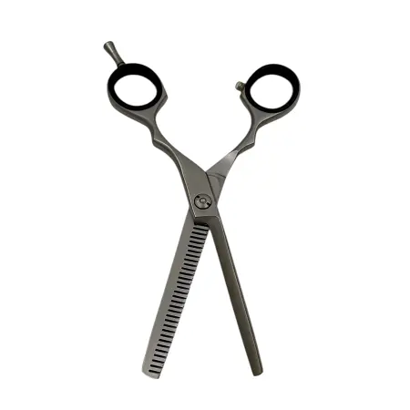 IWOU PROFESSIONAL Ножницы парикмахерские филировочные 6,5 с черными ручками - 2