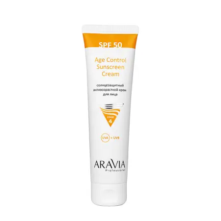 ARAVIA Professional Крем солнцезащитный анти-возрастной для лица SPF 50 / Age Control Sunscreen Cream SPF 50 100 мл - 1