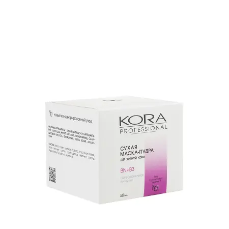 KORA Маска-пудра сухая для жирной кожи / KORA PROFESSIONAL 50 мл - 4
