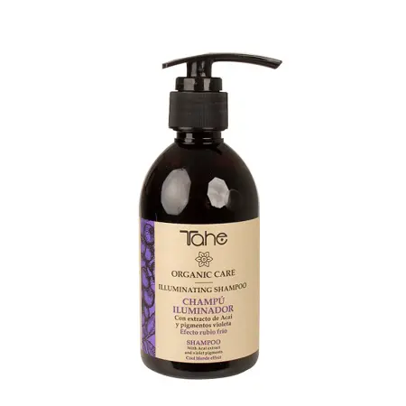 TAHE Шампунь для поддержания холодных оттенков волос / ILLUMINATING SHAMPOO BIO ORGANIC CARE 300 мл - 1