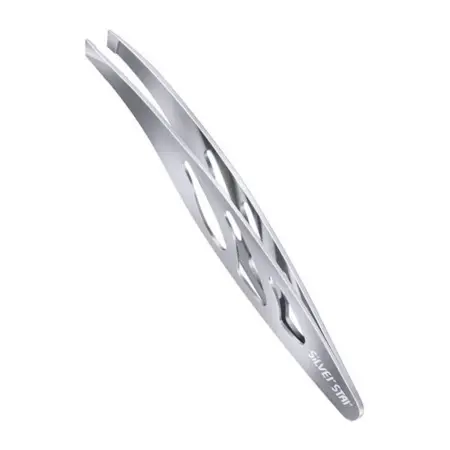 SILVER STAR Пинцет косой с отверстиями АТ 9969 / CLASSIC - 1