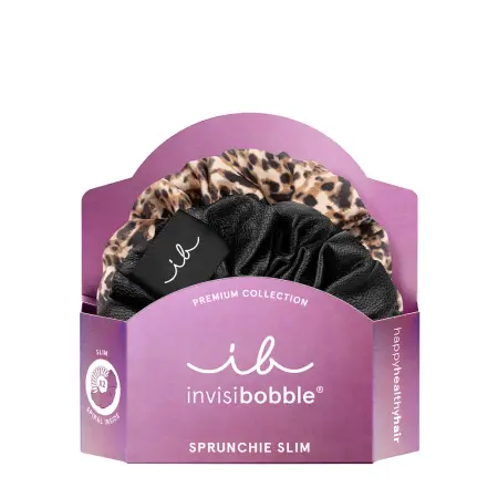 INVISIBOBBLE Резинка-браслет для волос / invisibobble SPRUNCHIE SLIM PREMIUM Leo is the New Black - 1