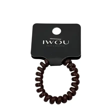 IWOU PROFESSIONAL Резинка пружинка Глянец коричневая 1шт - 1