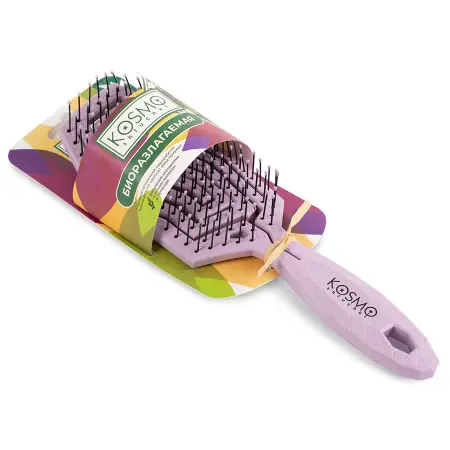 KOSMO SHTUCHKI Расческа геометрия, фиолетовая / KOSMO SHTUCHKI - 2