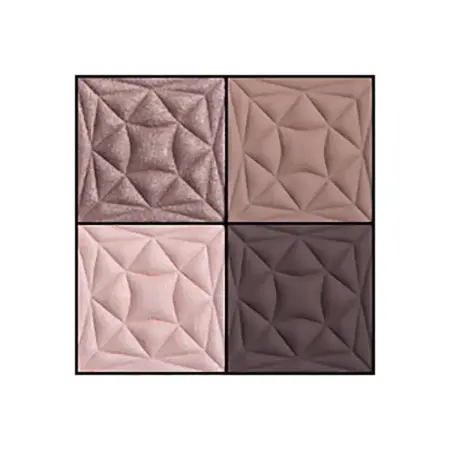 LARTE DEL BELLO Палетка теней, 02 коричневый баклажан / Quadro Eleganto daily smoky 8 гр - 4