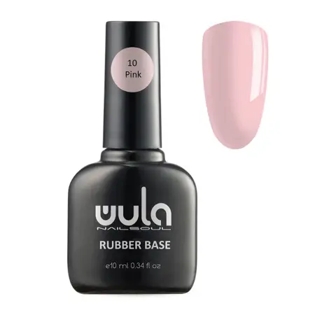 WULA NAILSOUL База каучуковая камуфлирующая, 10 розовый / Wula Nailsoul 10 мл - 1