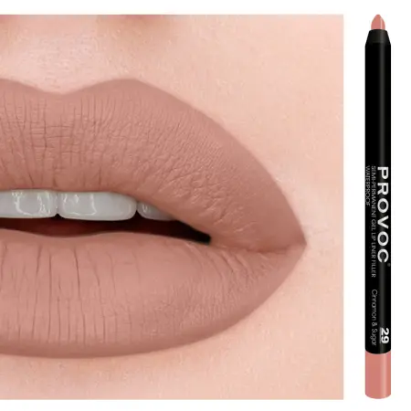 PROVOC Подводка гелевая в карандаше для губ, 29 бежево-розовый / Gel Lip Liner Cinnamon&Sugar - 4