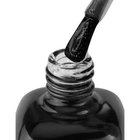 IQ BEAUTY Покрытие финишное для лака профессиональное глянцевое с шиммером / Shimmer top PROLAC + bioceramics 12.5 мл - 2