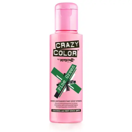 CRAZY COLOR Краска для волос, елово-зеленый / Crazy Color Pine Green 100 мл - 2