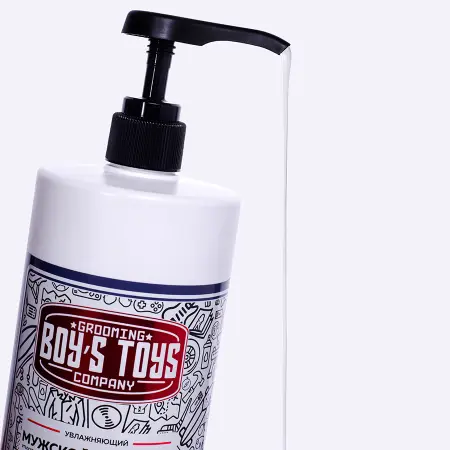 BOY S TOYS Шампунь увлажняющий для ежедневного ухода за нормальными и сухими волосами / Boy s Toys 1000 мл - 2