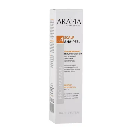 ARAVIA Professional Гель-эксфолиант мультикислотный для глубокого очищения кожи головы / Scalp AHA-Peel 150 мл - 3