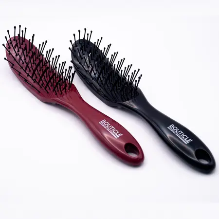 BOUTICLE Щетка продувная профессиональная для укладки волос феном, бордовая / TUNNEL HAIR BRUSH - 3