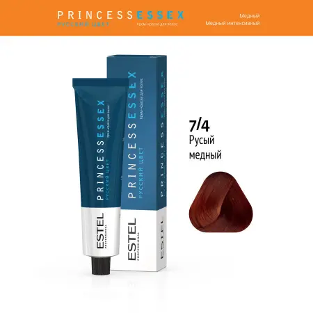 ESTEL PROFESSIONAL 7/4 краска для волос, средне-русый медный / ESSEX Princess 60 мл - 2