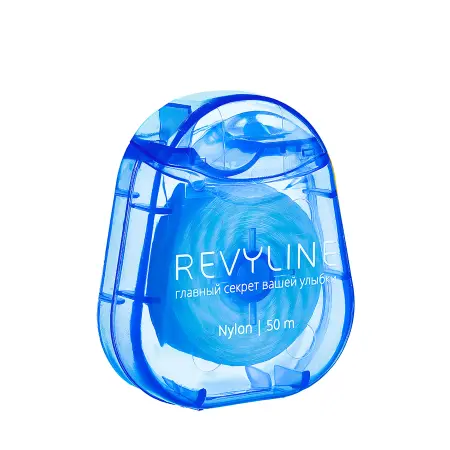 REVYLINE Нить зубная вощеная, нейлон, 50 м, синяя / Revyline - 3
