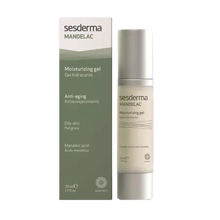 SESDERMA Гель увлажняющий для лица на основе гиалуроновой и миндальной кислот / MANDELAC Moisturizing gel 50 мл - 2