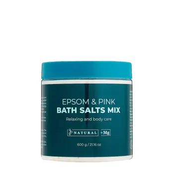Микс магниевой английской и розовой гималайской солей / Epsom & Pink Bath Salts Mix 600 мл