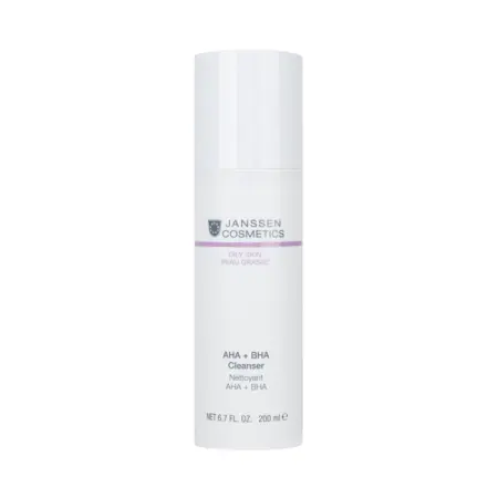 JANSSEN COSMETICS Эмульсия очищающая с AHA+BHA / CLEANSER AHA + BHA 200 мл - 1