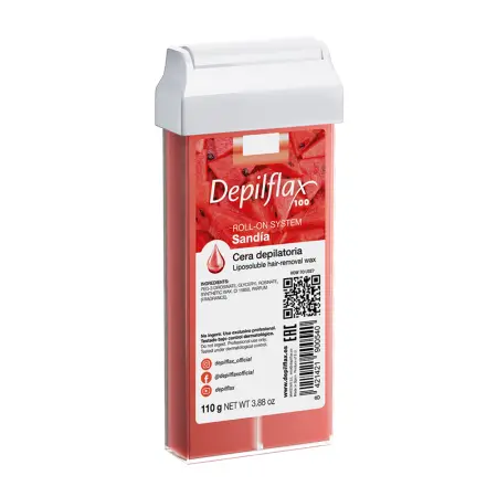 DEPILFLAX 100 Воск для депиляции в картридже, арбуз 110 гр - 1