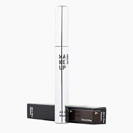 MAKE UP FACTORY Тушь комбинированная для ресниц, 04 коричневый / All In One Mascara 9 мл - 2