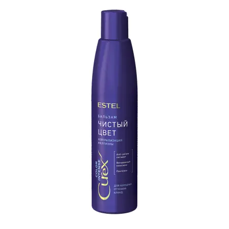 ESTEL PROFESSIONAL Бальзам оттеночный серебристый для холодных оттенков блонд / Curex Color Intense 250 мл - 1