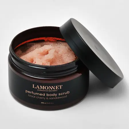 LAMONNET Скраб парфюмированный для тела, черная вишня и сандаловое дерево / LAMONNET 250 мл - 2