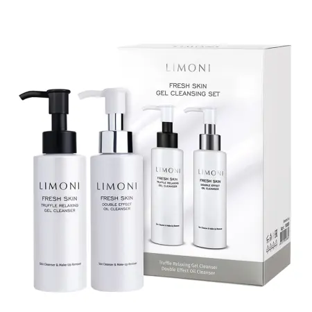 LIMONI Набор для очищения кожи (гель 120 мл, масло 120 мл) Fresh Skin Gel Cleansing Set - 3