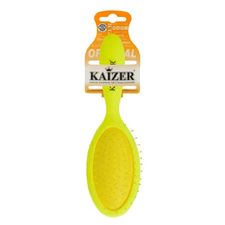 KAIZER Расческа массажная, мини, желтая - 3