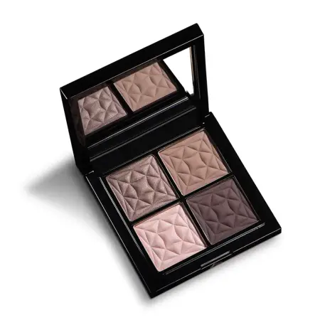 LARTE DEL BELLO Палетка теней, 02 коричневый баклажан / Quadro Eleganto daily smoky 8 гр - 3