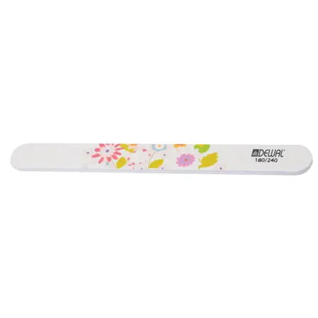 DEWAL PROFESSIONAL Пилка для ногтей прямая Design Edition 180/240 18 см - 2