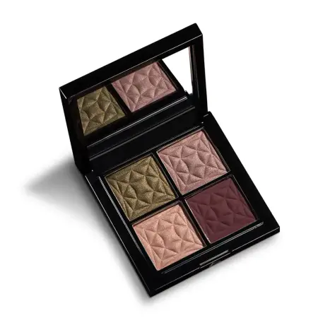 LARTE DEL BELLO Палетка теней, 03 оливково-бордовая / Quadro Eleganto shocking chic 8 гр - 3