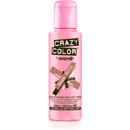 CRAZY COLOR Краска для волос, розовое золото / Crazy Color Rose Gold 100 мл - 2