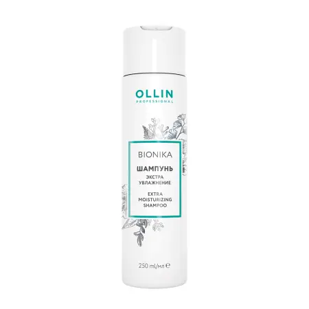 OLLIN PROFESSIONAL Шампунь для поврежденных волос Экстра увлажнение / BIONIKA 250 мл - 1