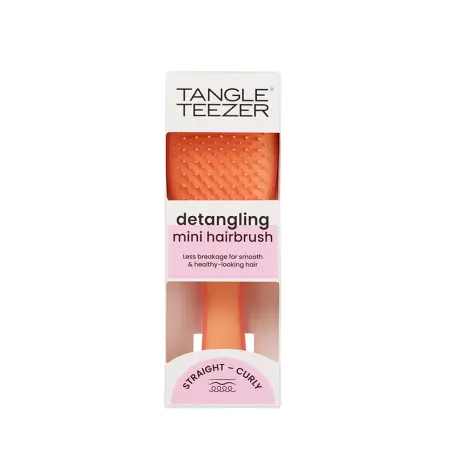 TANGLE TEEZER Расческа для волос / The Ultimate (Wet) Detangler Mini Salmon Pink & Apricot - 7